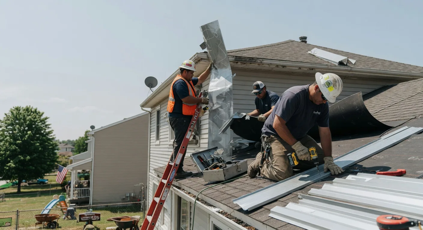 Storm Damage Metal Roof Repair in Neola, IA